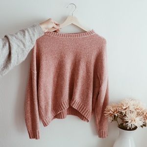 Pink soft sweater